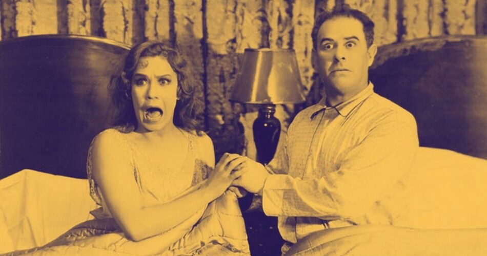 Louise Fazenda i Ford Sterling w filmie "Nadeszła wiosna" (reż. John Francis Dillon, 1930)