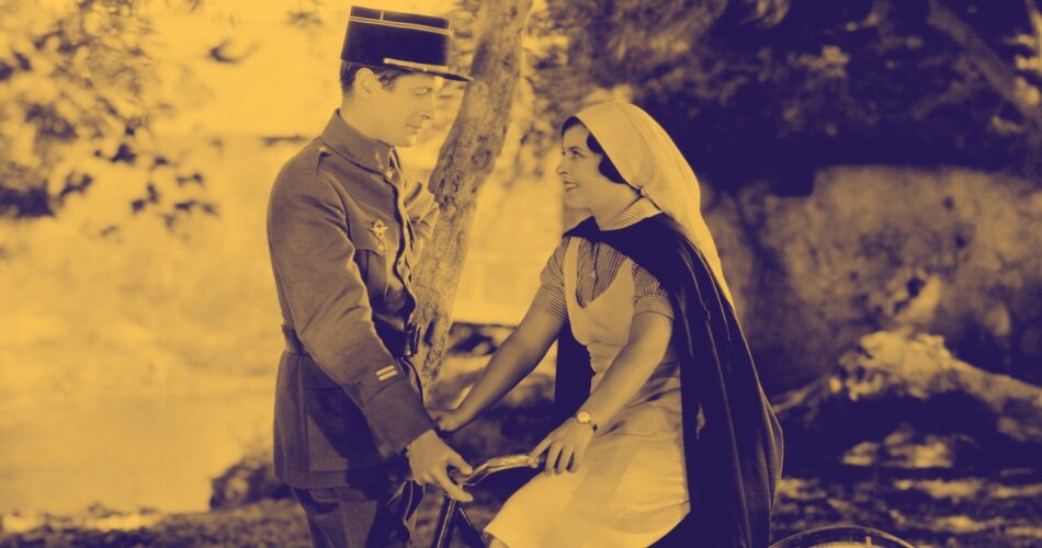 Robert Montgomery i June Walker w filmie "Wojenna pielęgniarka" (reż. Edgar Selwyn, 1930)