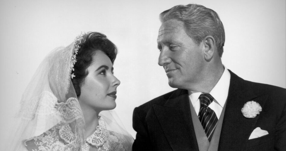 Elizabeth Taylor i Spencer Tracy w filmie "Ojciec narzeczonej" (reż. Vincente Minnelli, 1950)