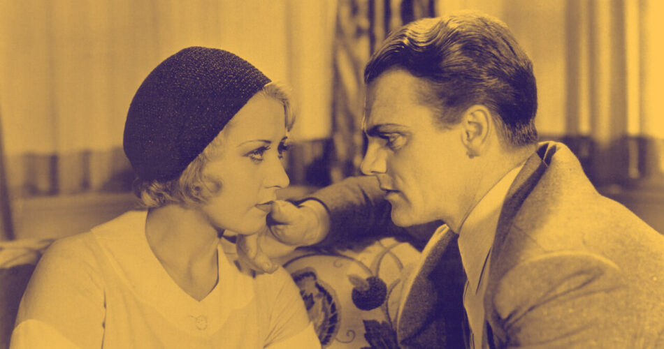 Joan Blondell i James Cagney w filmie "Blond szaleństwo" (reż. Roy Del Ruth, 1931)