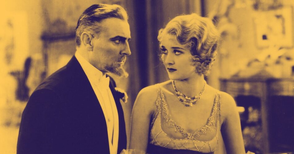 John Barrymore i Marian Marsh w filmie "Szalony geniusz" (reż. Michael Curtiz, 1931)