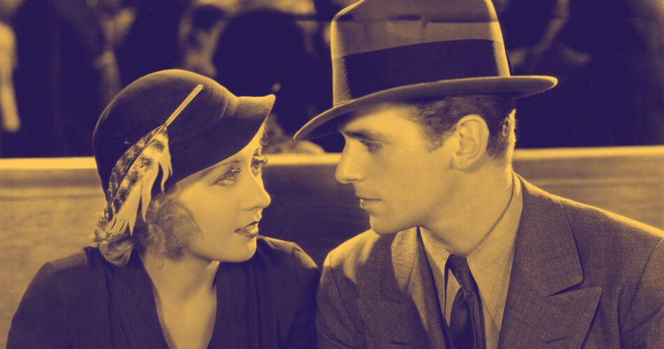 Joan Blondell i Douglas Fairbanks Jr. w filmie "Union Depot" (reż. Alfred E. Green, 1932)