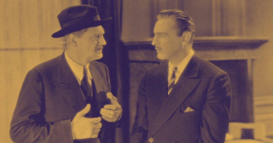 Lionel Barrymore i John Barrymore w filmie "Arsène Lupin" (reż. Jack Conway, 1932)
