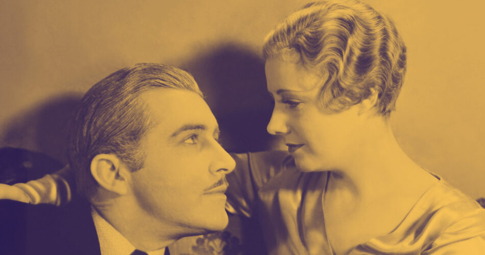 John Boles i Irene Dunne w filmie "Boczna ulica" (reż. John M. Stahl, 1932)