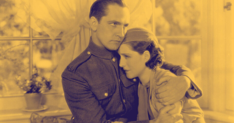 Fredric March i Norma Shearer w filmie "Uśmiech szczęścia" (reż. Sidney Franklin, 1932)