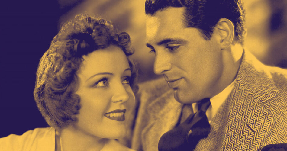 Nancy Carroll i Cary Grant w filmie "Upalna sobota" (reż. William A. Seiter, 1932)