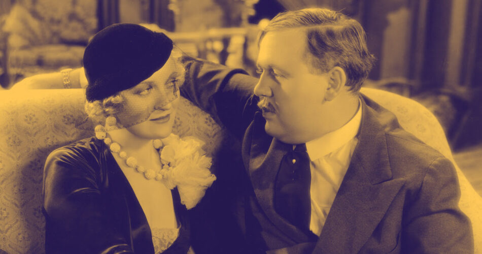 Verree Teasdale i Charles Laughton w filmie "Zbrodniarz" (reż. Lothar Mendes, 1932)