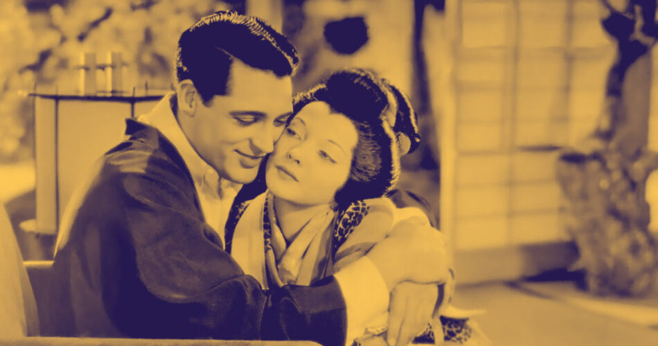 Cary Grant i Sylvia Sidney w filmie "Madame Butterfly" (reż. Marion Gering, 1932)